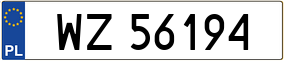 Trailer License Plate